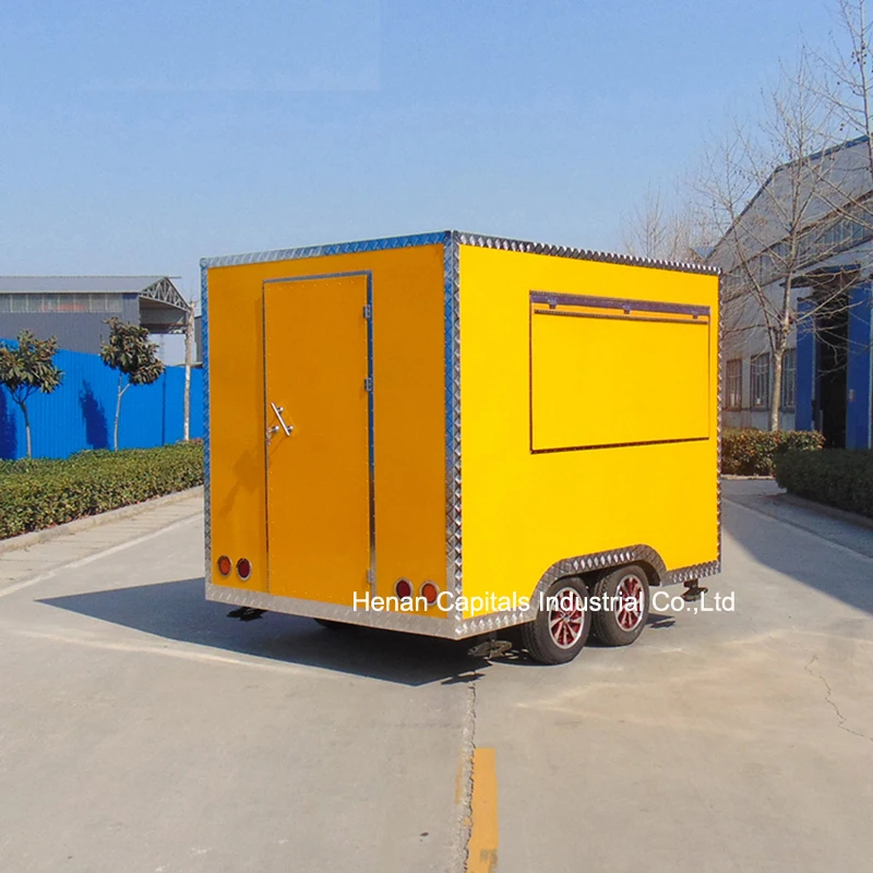 Top selling mobile food cart for slush machine mobile food kiosk catering trailer used food trucks for sale in germany