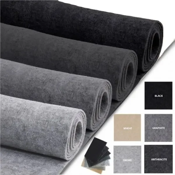 Good Quality Adhesive Flame Retardant Felt  Camper Truck Interior Lining Conversion 4 Way Stretch Van Lining Carpet
