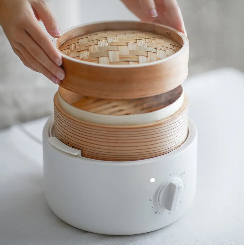 Bamboo steamer Dim Sum steamer dumpling serving tray steamer with lid