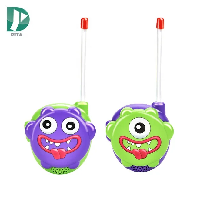 Parent children interaction new toys little monster 500m long range walkie talkie with cartoon sound