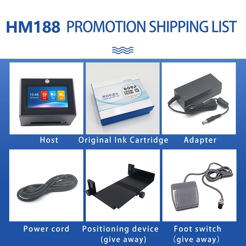 AOKDI HM188  exp date pattern digital expired date stamp handheld inkjet printer packaging handy printing machine