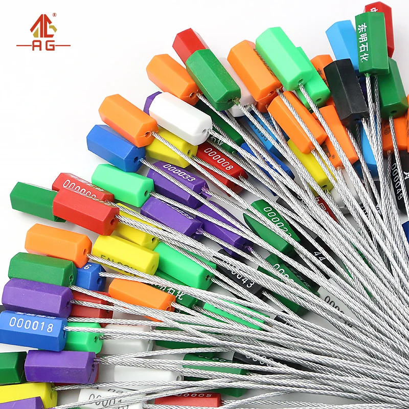 Free samples AG-C003  1.8mm galvanized steel wire lock security cable seal with 300mm wire length