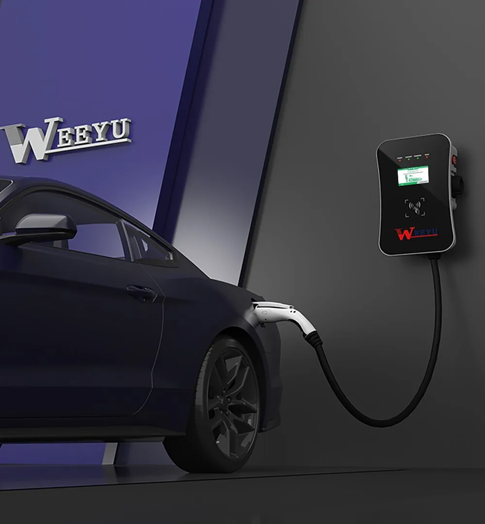 WEEYU ev зарядное устройство вилка IEC 62196-2 wallox установка