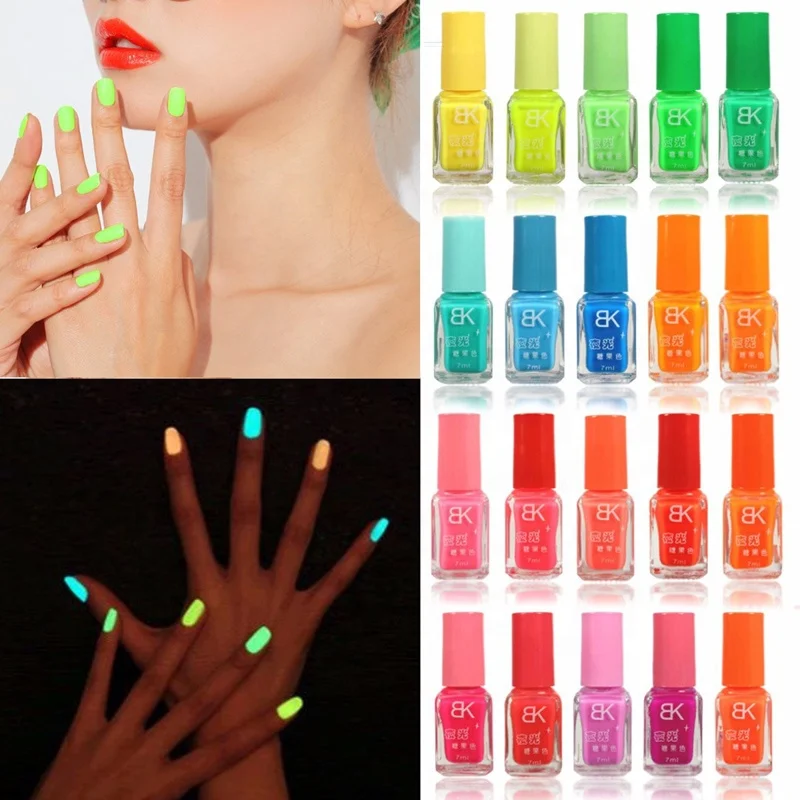 New fashion Glow In The Dark Luminous Fluorescent Nail Polish