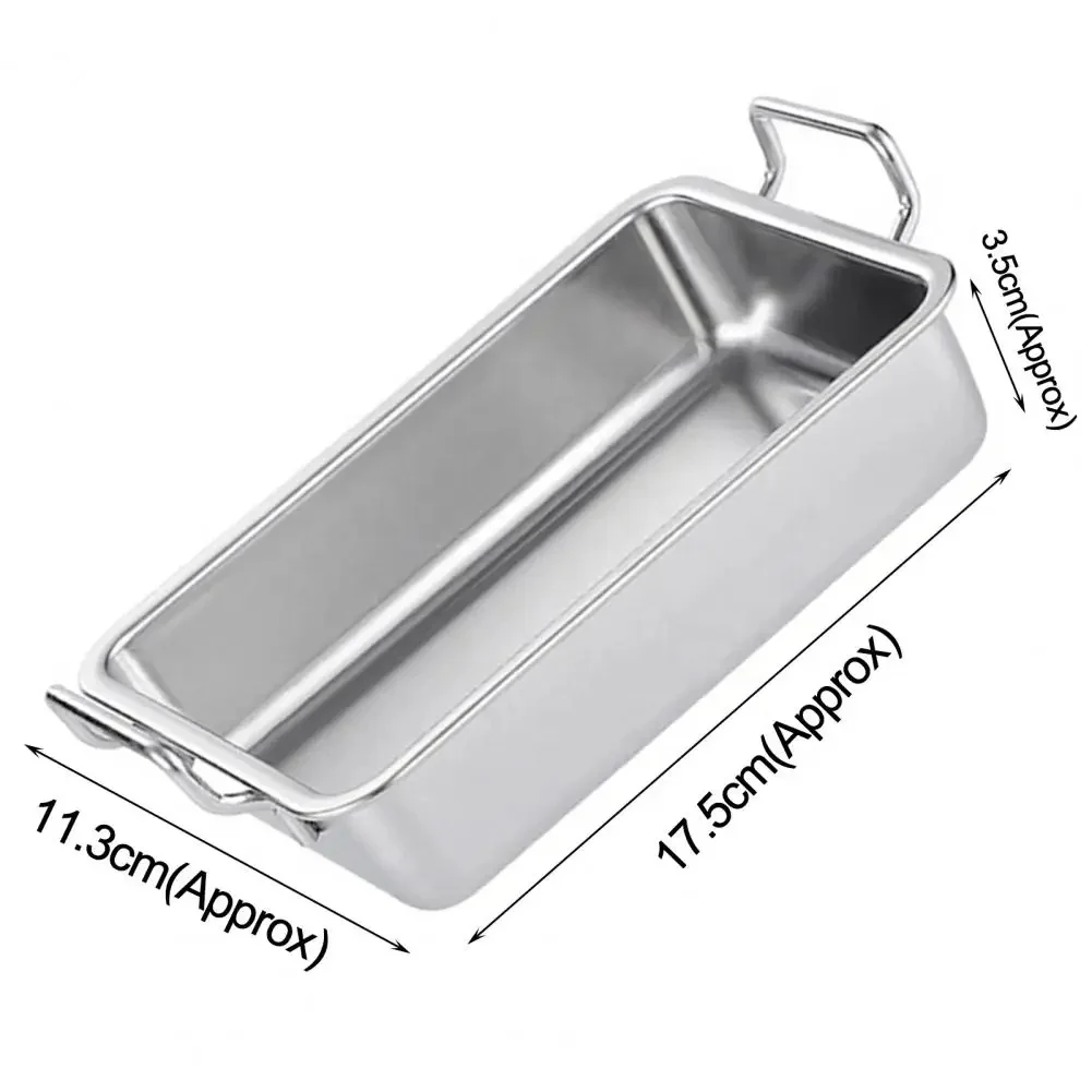 Serving Trays Non-stick Multifunctional Stainless Steel Rectangle Metal Tray for Kitchen Storage Trays Kitchen Storage
