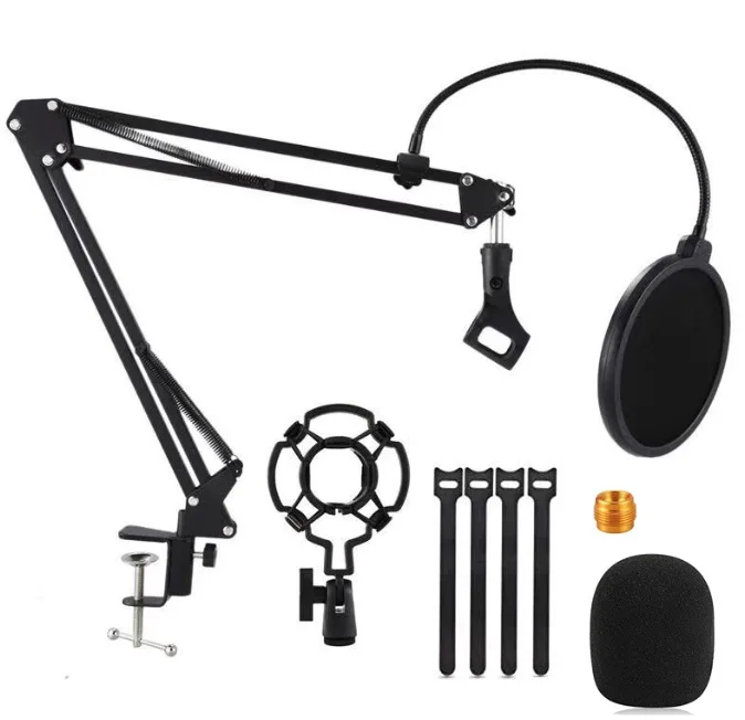 2022 NB35 studio boom arm  Microphone stand with pop filter shock mount for recording