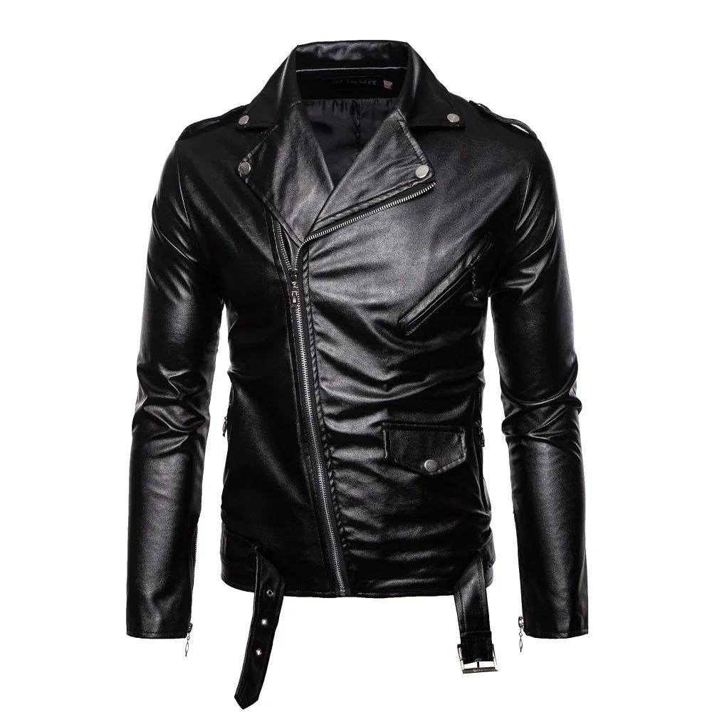 Wholesale cheap price leather jacket biker leather jacket leather men jacket