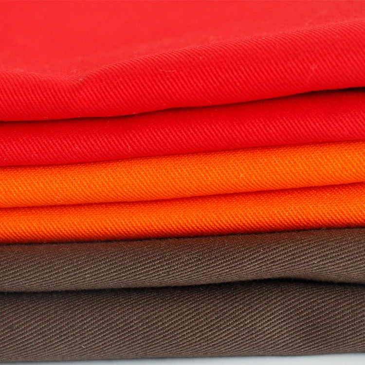 Wholesale Workwear Fabric T/C 80/20 Polyester Cotton Twill Woven Fabric For Workwear