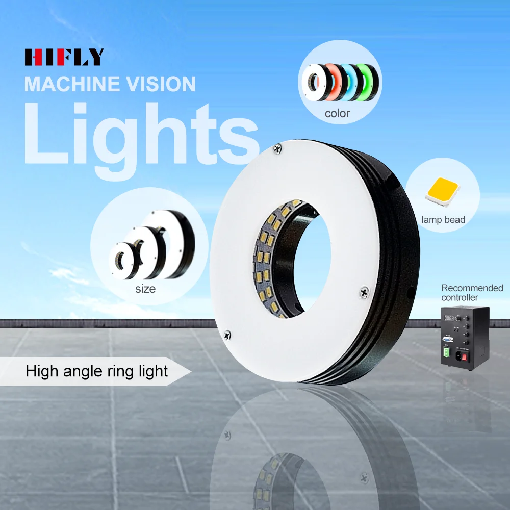 HIFLY Ring Light 60*30mm Machine Vision Light High Uniform Inspection SMD LED for Industrial Cameras