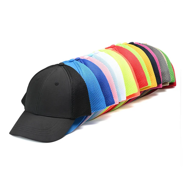 factory custom professional unisex new trend polyester sport baseball cap solid oversized australian mesh trucker hat for men