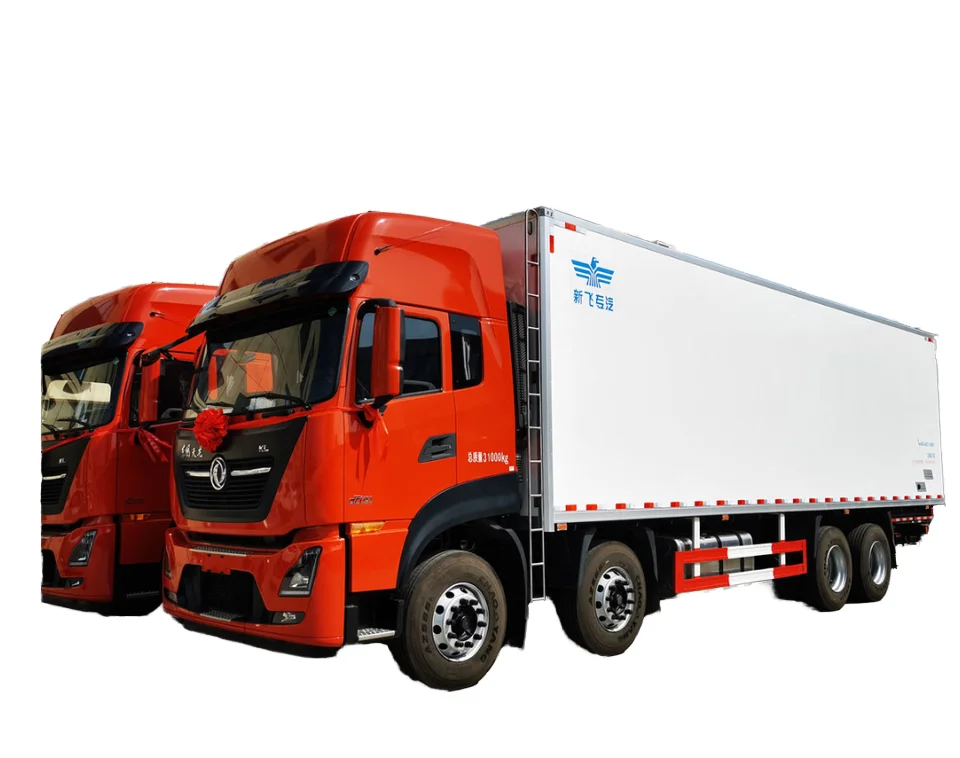 China Manufacturer Dong Feng TianLong KL 465hp Refrigerated Truck  8X4 Transport Heavy Truck