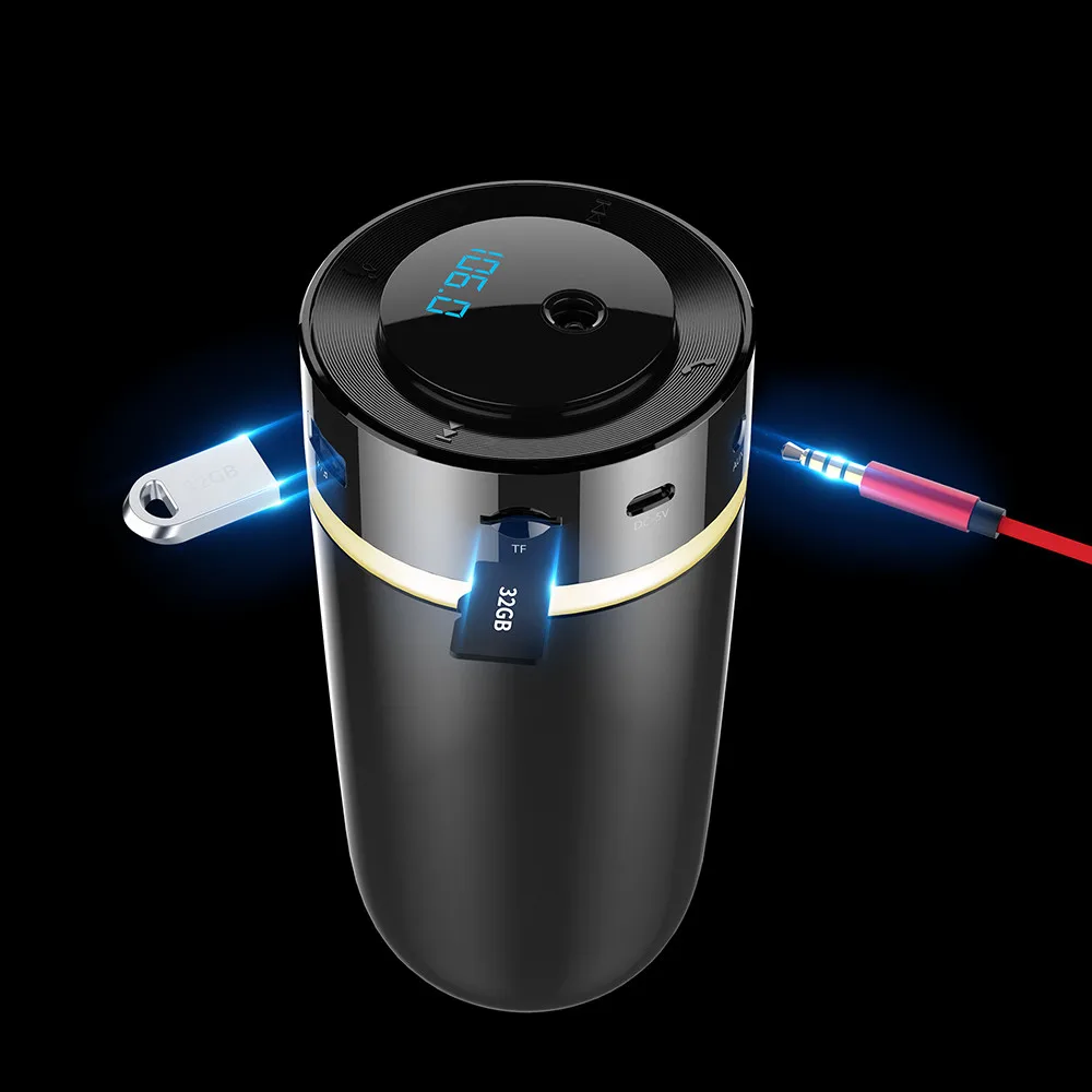 Автомобильный увлажнитель воздуха портативный Bluetooth громкая связь USB MP3-плеер освежитель автомобильное зарядное устройство диффузор эфирного масла
