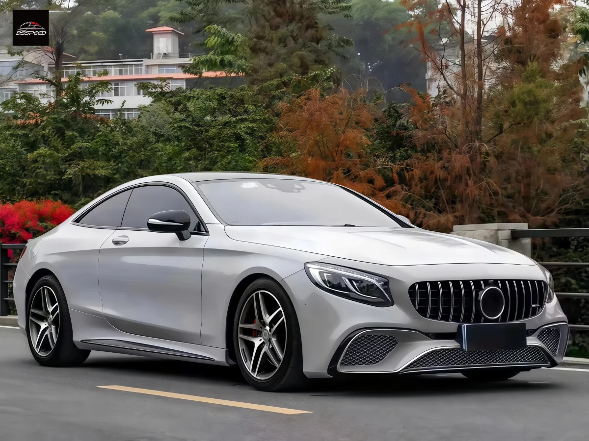 BS AUTO S65 обвес для Mercedes Benz C217 S Купе класса A217 Кабриолет класс обновление до AMG стиль