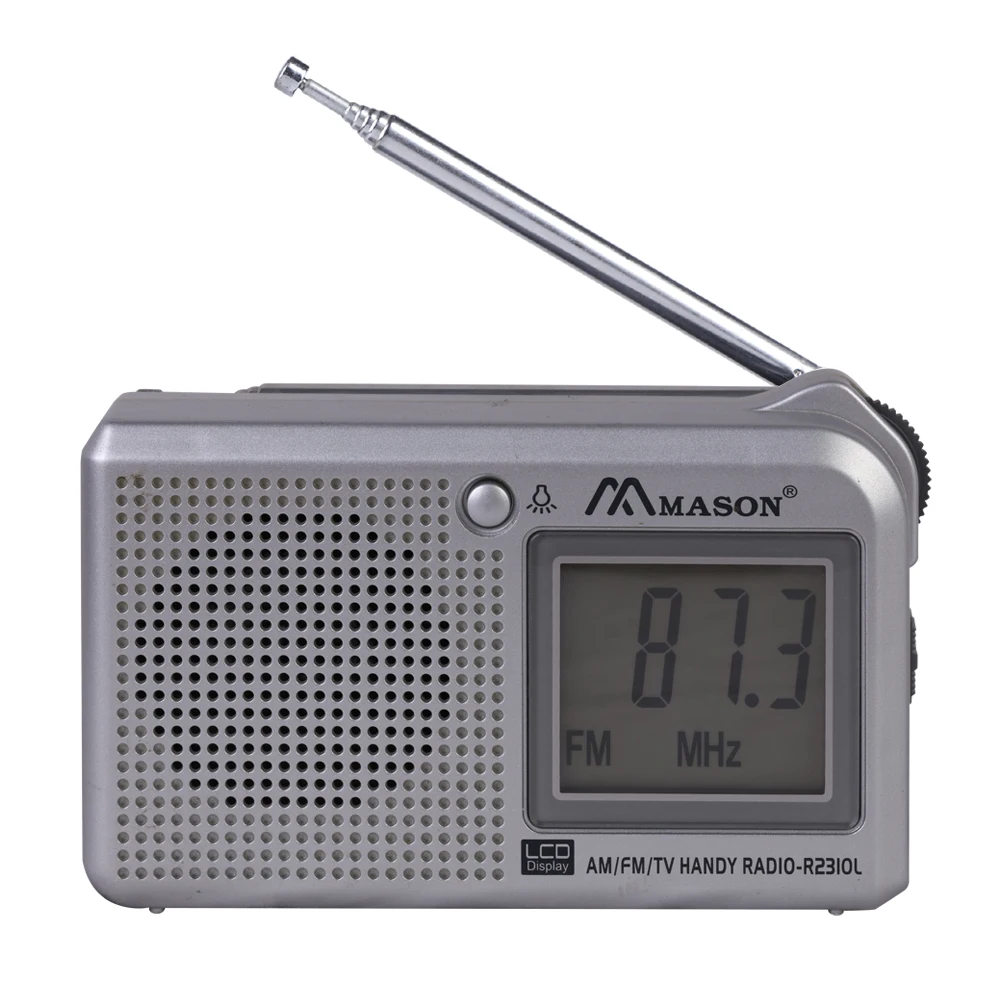 Retail-Wholeseal Mason R2310L Digital Pocket Size Citizen Band Receiver Small AM FM Radio