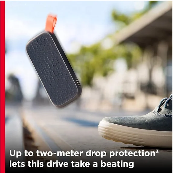 Product details 2TB Portable SSD - Up to 520MB/s,USB-C, USB 3.2 Gen 2-SDSSDE30-2T00-G25,Solid State Drive