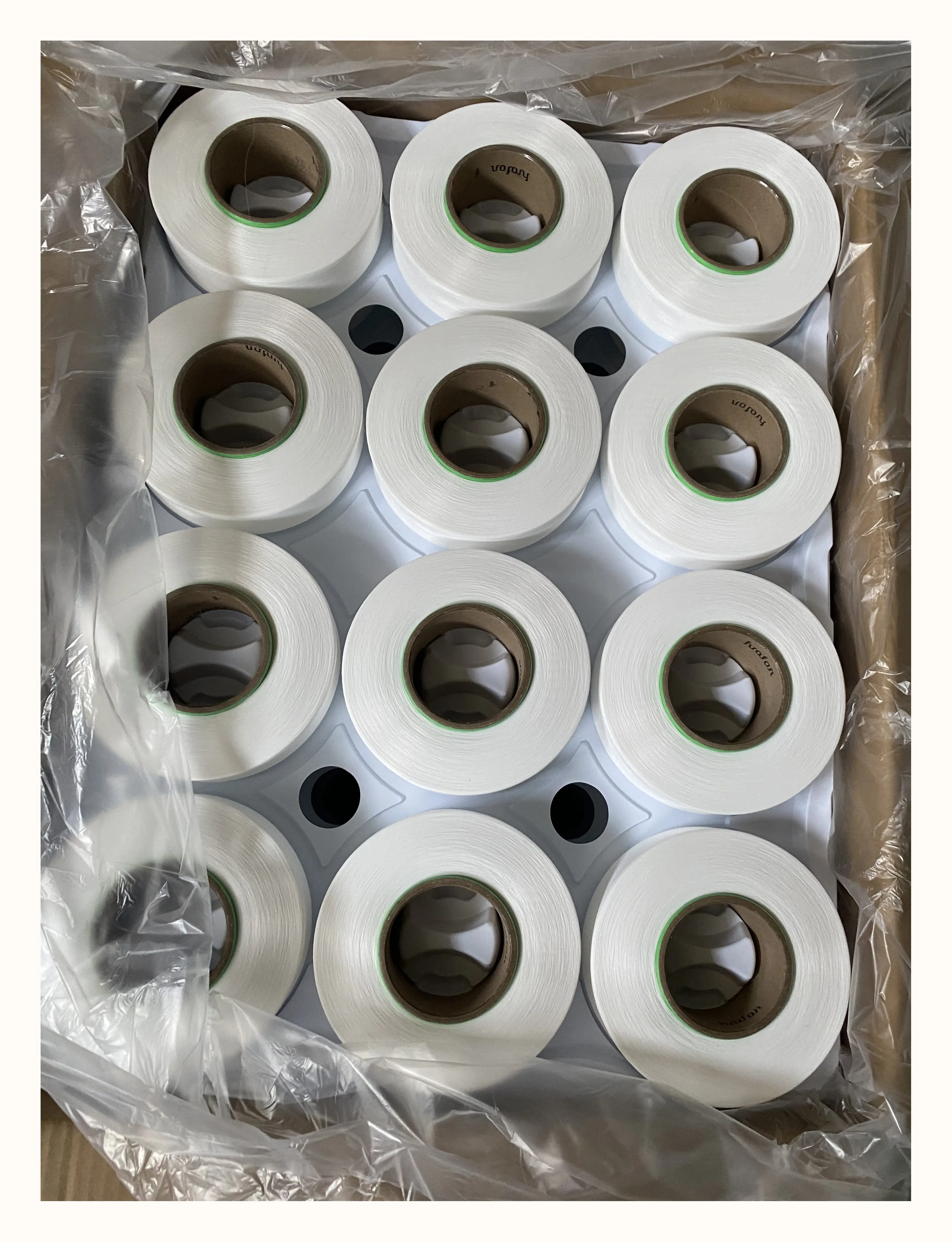 Wholesale price spandex yarn customizable high quality white yarn 40D spandex AA