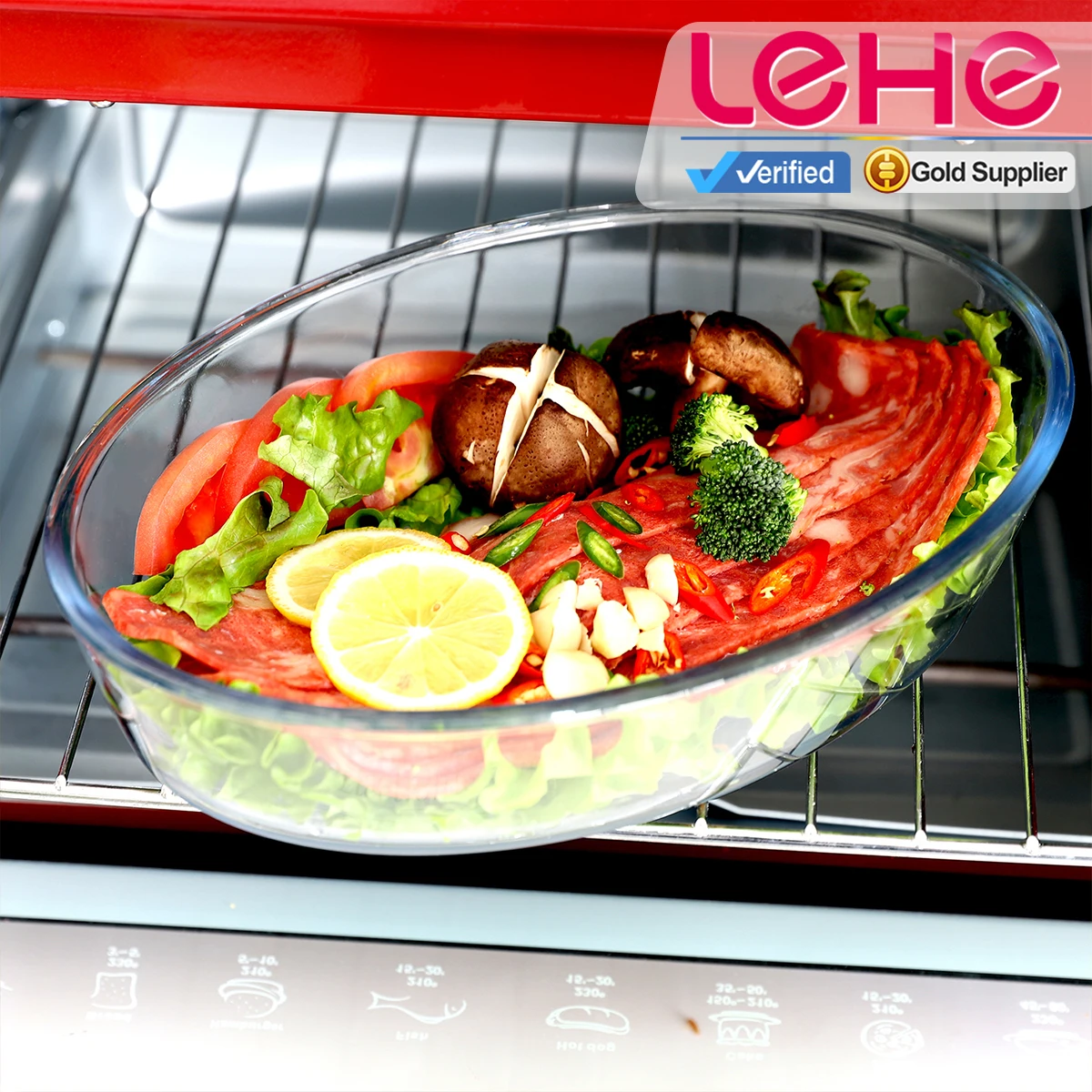 New top selling high borosilicate oven safe homeware glass food baking dish set