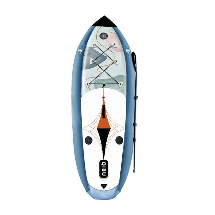 QIBU надувная рыболовная доска хорошее послепродажное обслуживание OEM доступны SUP каяк надувной