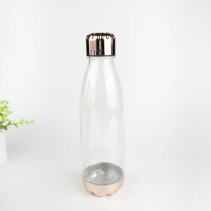 Outdoor Water Bottle Custom Colorful Cola Cup Eco Friendly Stainless Steel Cover Bottom Bowling Sports Gym Plastic 7.2x25.5cm PS