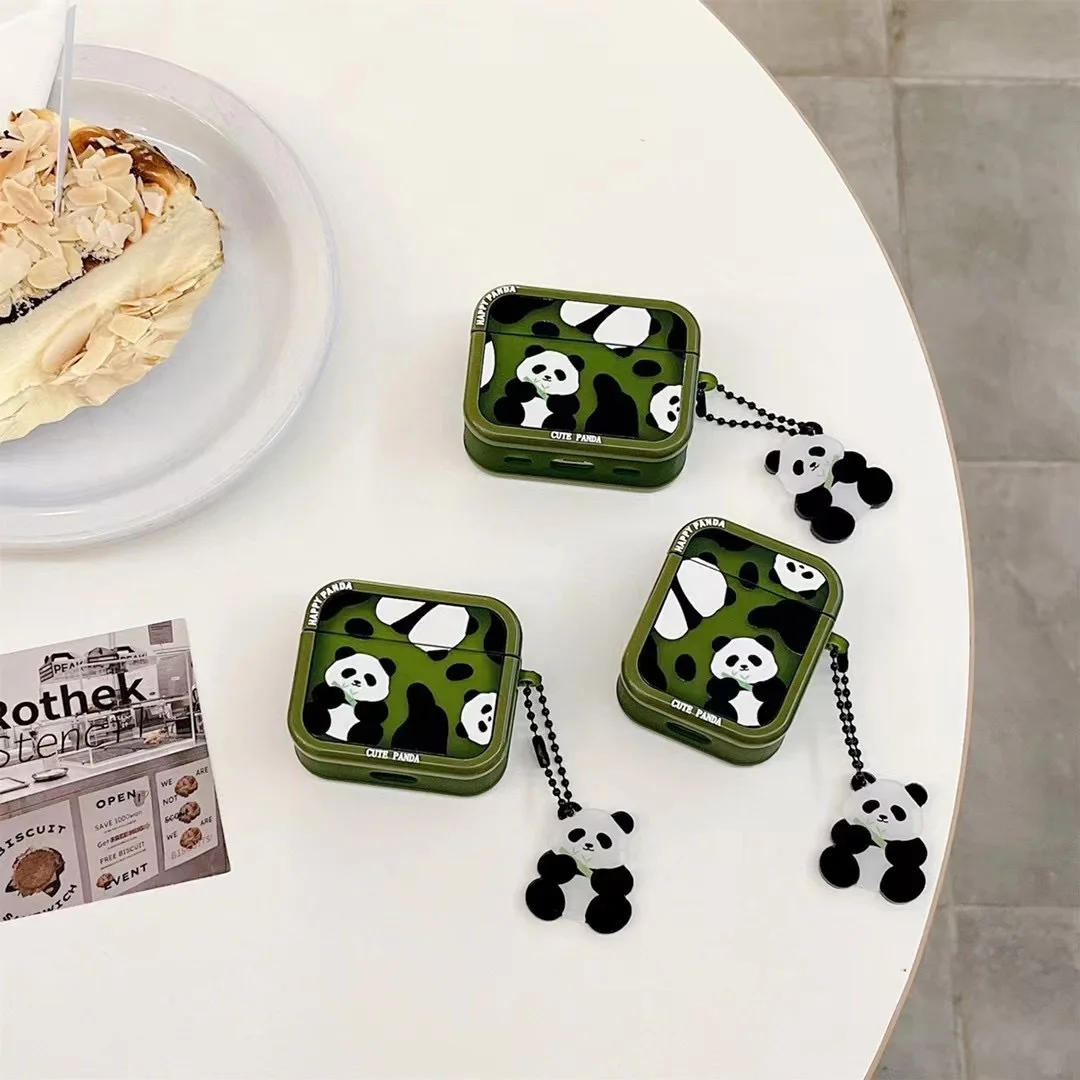Pretty Cute Panda Cover For Apple Airpods 2/1 3 Headphone Earphone Coque Soft TPU Funda AirPod Pro Pro2 Covers Earpods Case