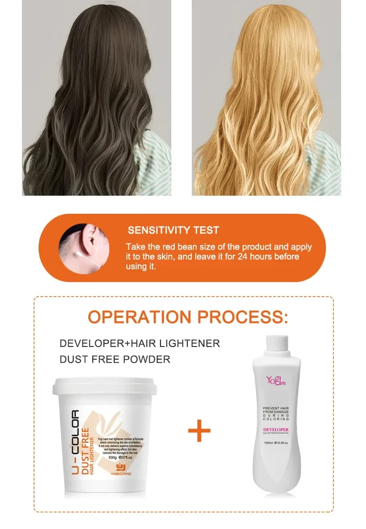 Wholesale Bleaching Powder Permanent Dust Free Bleach Powder Manufacturer for Hair Dye