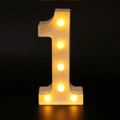 INS 3D Hot Selling 26 English Letter Lights Outdoors Digital Birthday Lights LED Symbol Modeling Wedding Proposal Lights