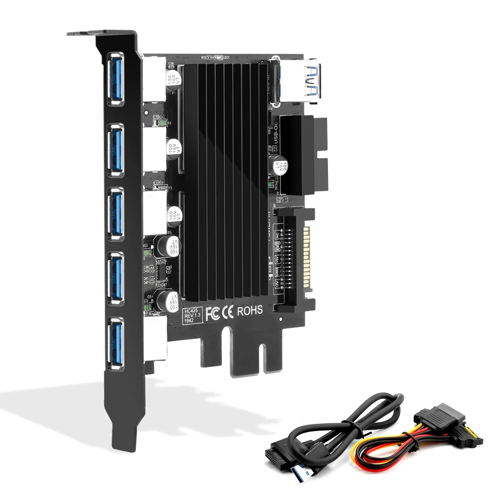 Расширенная карта PCI-E 3 0 с 5 портами USB настольная плата расширения PCIE на