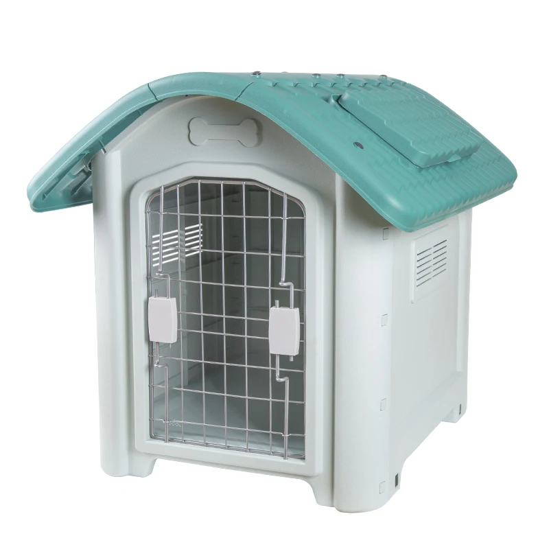 Large Indoor Outdoor Breathable and Washable Plastic Blue Dogs Kennel Pet Cages Houses for Dog Cat