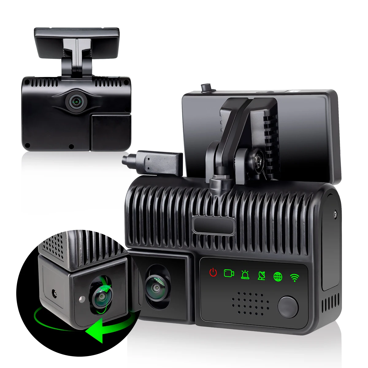 STONKAM 2K Dashcam Front Inside and Rear Wifi GPS DMS ADAS Truck Dash Camera WDR Dash Camera For Truck Fleet Management