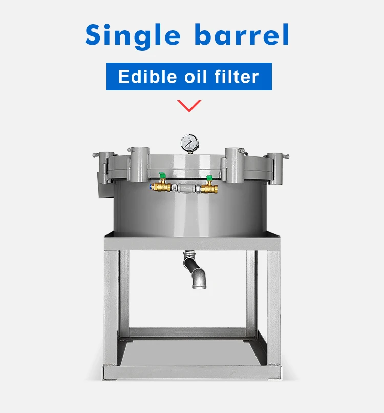 single barrel Make edible press oil frame type oil filter distributor machine