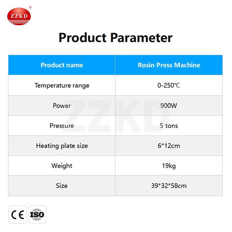 High Oil Extract Yield Rosin Heat Press Hydraulic Style Manual Rosin Dab Press Machine Kit