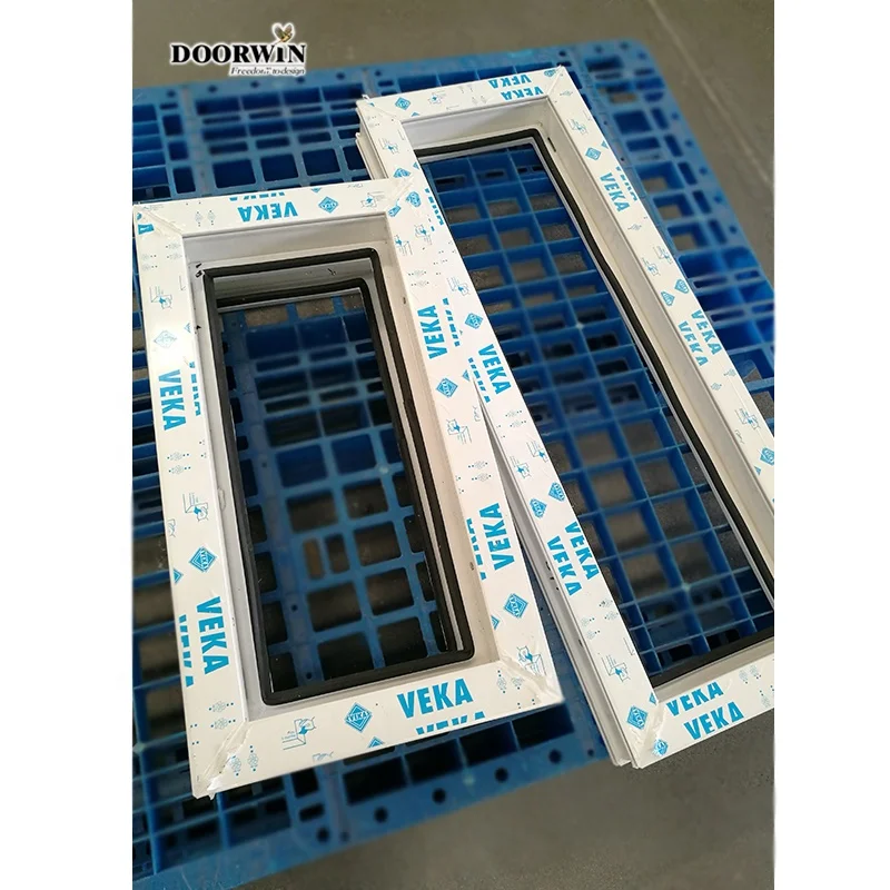 2023 Best-selling China Manufactory white arched Germany upvc profile crank open casement window with grill design