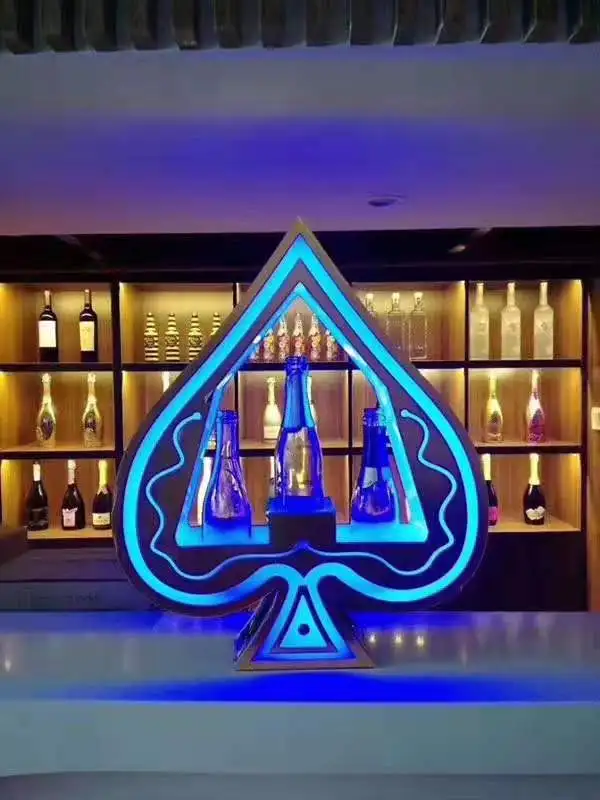 
Infinity Mirror Ace of Spade Champagne Bottle Glorifier Presenter for whisky, rum, cocktail, beer, tequila, vodka, champagne 