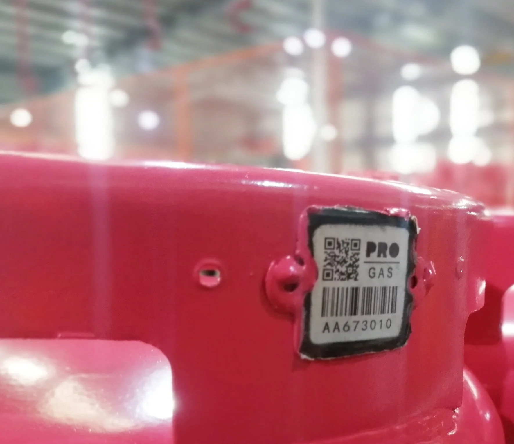 durable metal ceramic bar code tag scratch resistance unique code for gas cylinders smart asset tracking