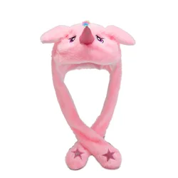Fashion Moving Hat Rabbit Ears Plush Sweet Cute Airbag Cap Party Hats