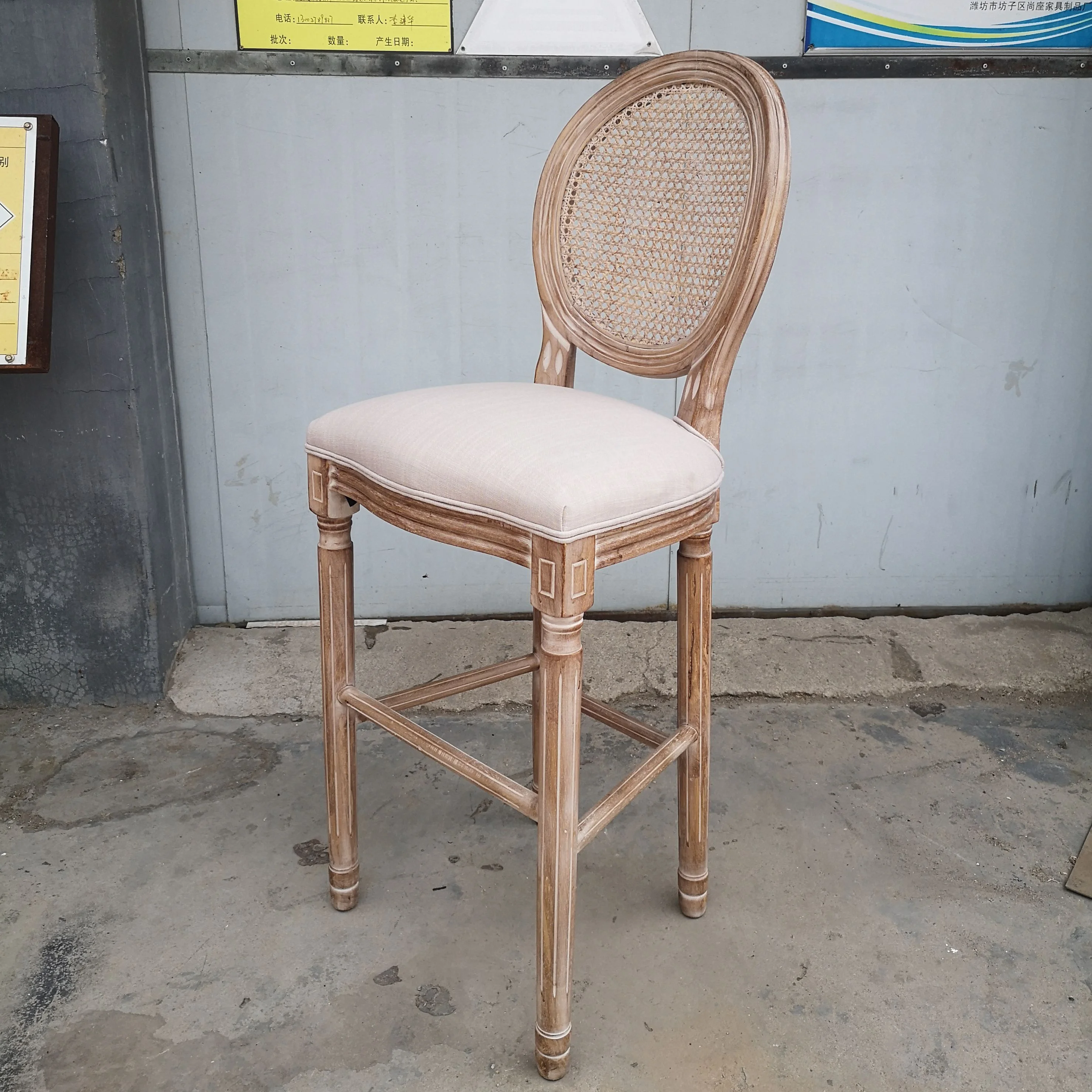 French Provincial Vintage Furniture Antique Banquet Rattan Cane Back Louis Event Wedding Chair