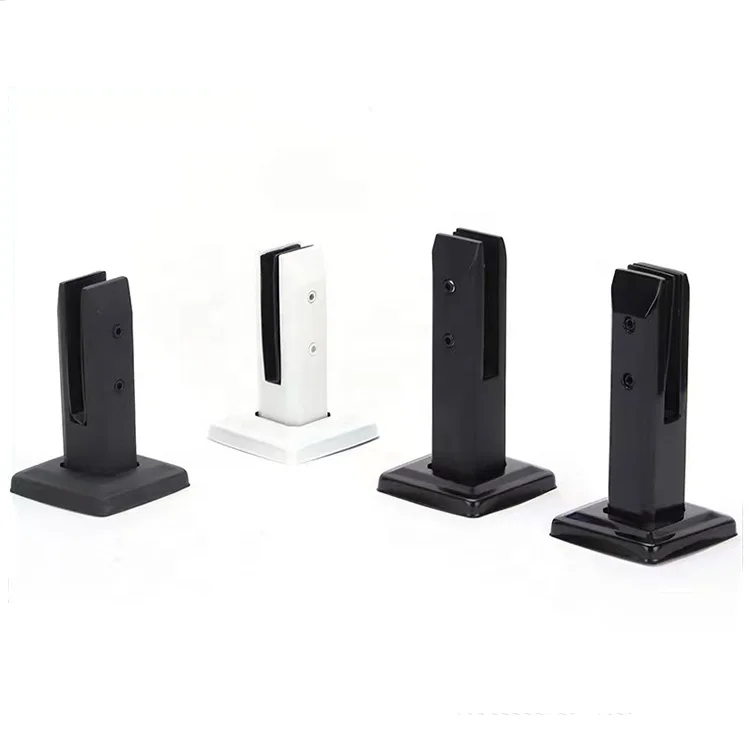 New Design Frameless Stainless Steel Square Bottom Plate Installation For Fixing Glass