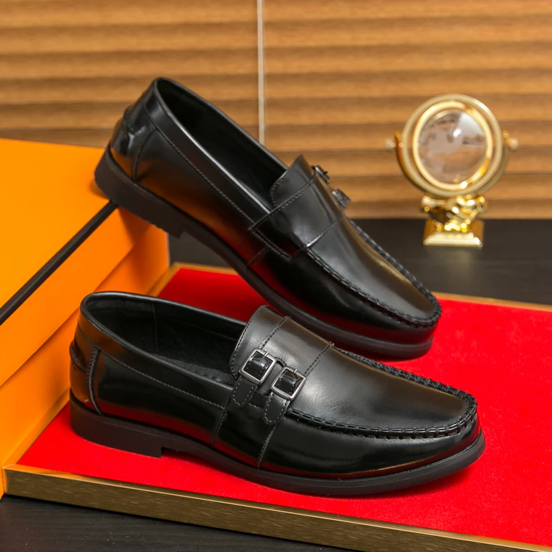 Alibaba-Webshop Hot Sale China Factory Cheap Business Classic Knit Design Oxford Flat Dress Shoes for Men Latest