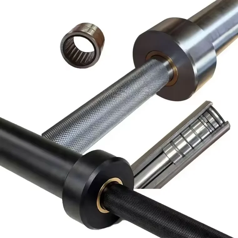 High quality gym chrome olymp barbell bar ez curl barbell bar weight lifting curved barbell bar