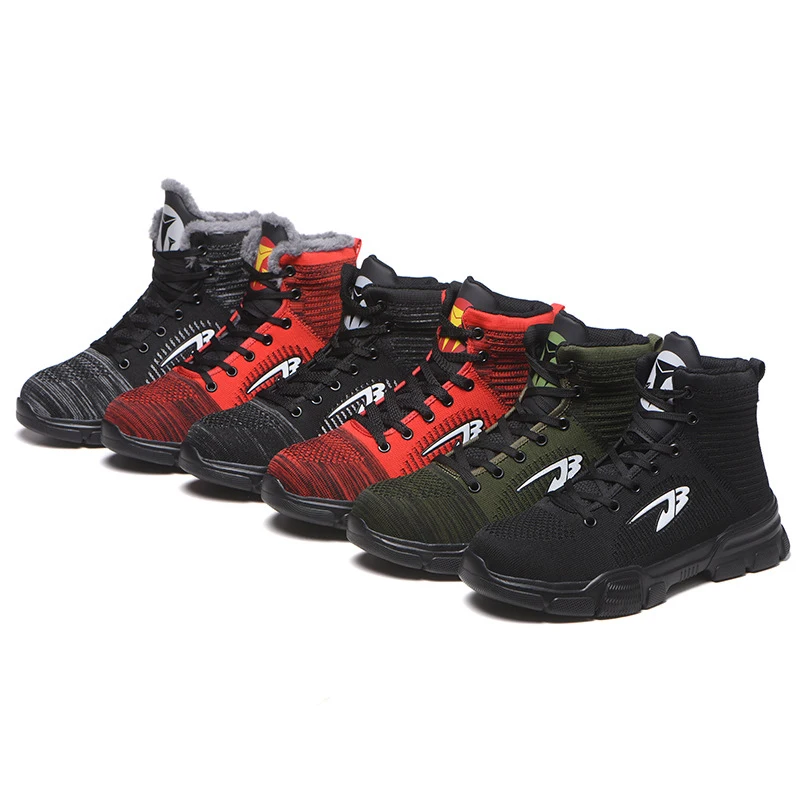 Winter Labor Industrial Lightweight Safety Boots Men Comfortable Steel toe Work Boots Trainers for Men