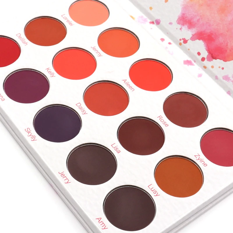 
2021 custom dark color private label eyeshadow palette vegan curently free eye shadow 