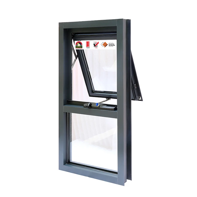 Commercial Grade Windows As2047 Australian Standard Aluminium Sash Windows Aluminum Double Glazing Window With Fly Screen