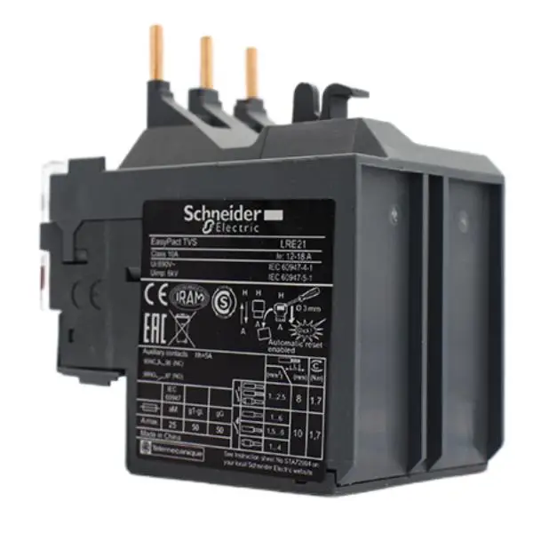 Sch-nei-der Stock LRE21 Easy TeSys Differential Thermal Overload Relay Class 10A