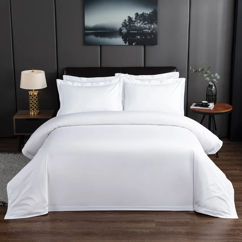 Luxury Cotton Bed Hotel Linen 200TC 300TC 400TC Queen Size Hotel Bedding Set