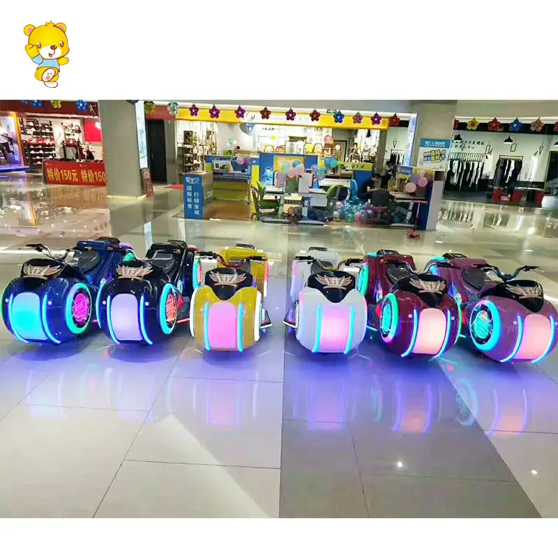 HAOJILE Factory stock amusement park rides future motorcycle electric battery power parent-kids ride on car with dynamic music
