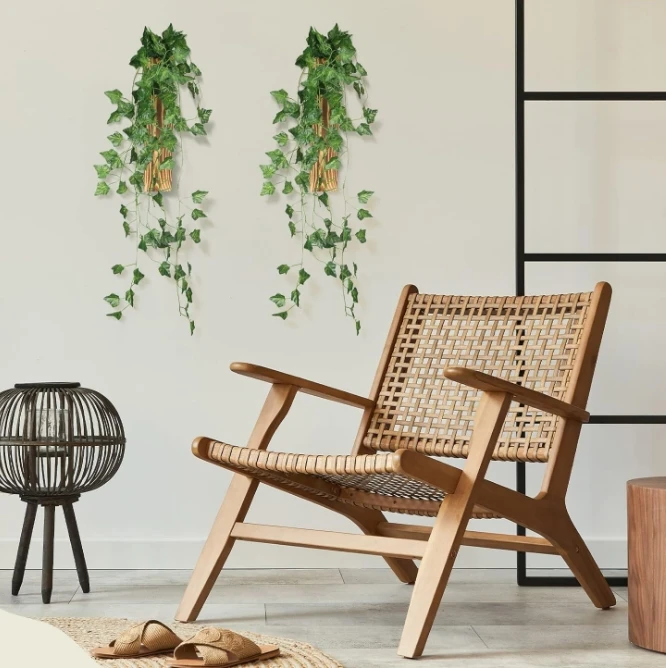 Modern Home Small Wall Planters Living Room Hanging Wooden Pocket Wall Vases for Dried Flowers