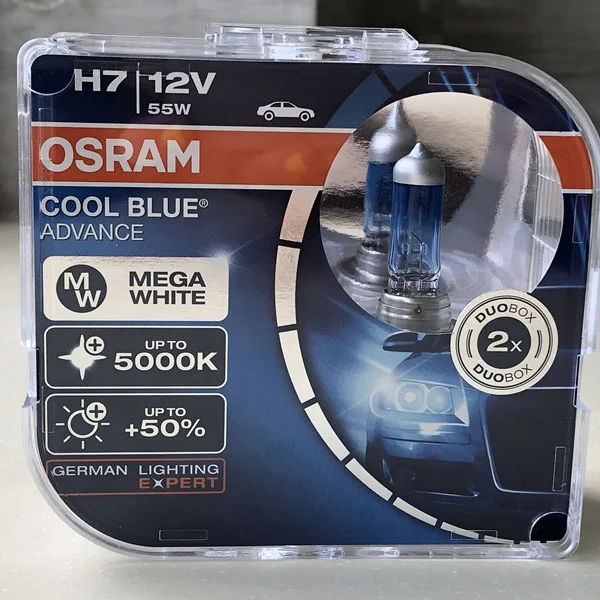 
Osram 62210CBA Cool Blue Advance Super White 5000K Headlight 