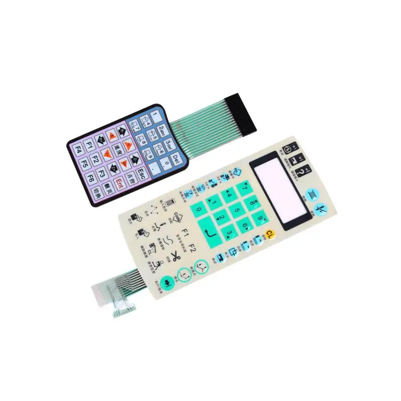 Thin Film Matrix Control Keyboard Extended Membrane Keypad Pedot Ito Touch Sensor With Backlight Membrane Switch Keyboard