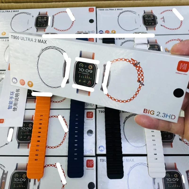 2024 hot sell New T900 ULTRA2 MAX smartwatch large screen 49mm real screw clip wireless Bluetooth call smart watch