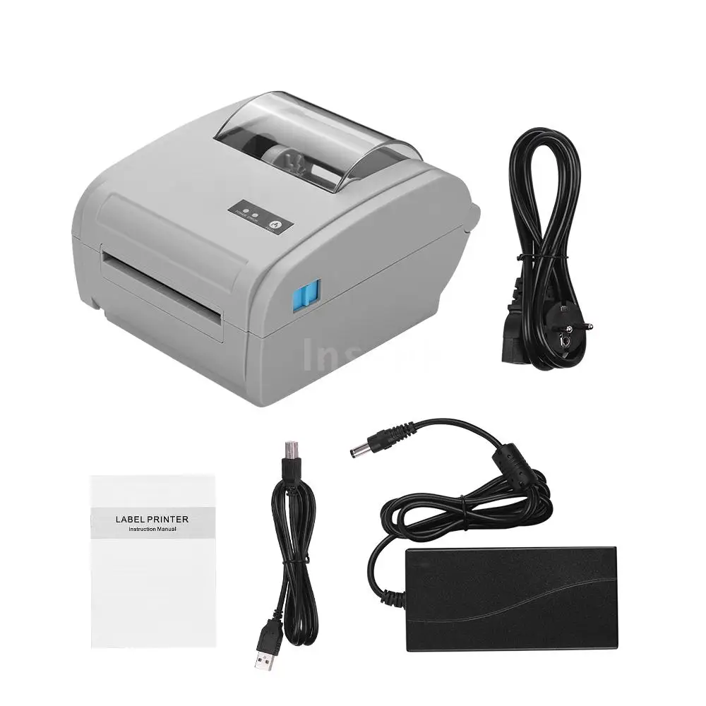 4 inch high speed thermal label printer with USB Compatible with Ebay Amazon FedEx UPS Shopify USPS